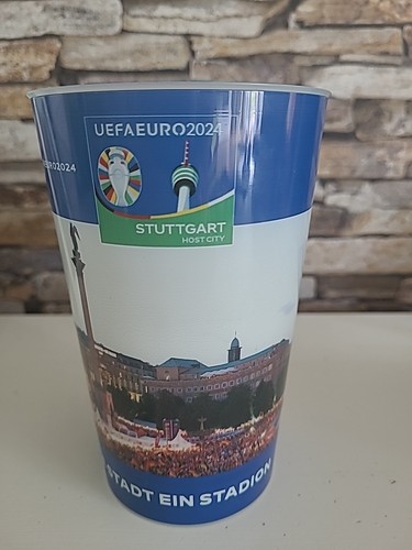 UEFA Euro 2024 Stuttgart Fan Becher 0,5l Trinkbecher Sammler Stadionbecher - Bild 3 von 7