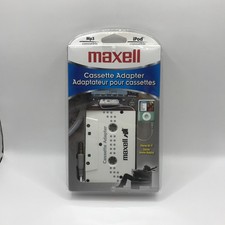 MAXELL Cassette Adapter, Model P-10, 191210, MP3 iPod Car Adaptor, SEALED NEW