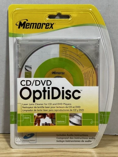 Memorex CD & DVD Optidisc Laser Lens Cleaner New Sealed
