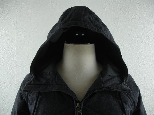 Damen S prAna Mona grau Daunen Puffer Stepp Jacke Mantel Parka Kapuze Full-Zip - Bild 2 von 24