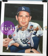 Sandy Koufax LA Dodgers MLB Baseball Art Original Oil Painting 4