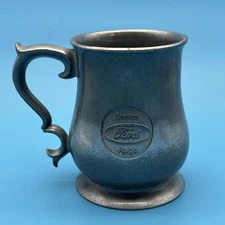 VINTAGE FORD MOTOR COMPANY PEWTER MUG STEIN "FORD CANTON FORGE” LOCAL 542