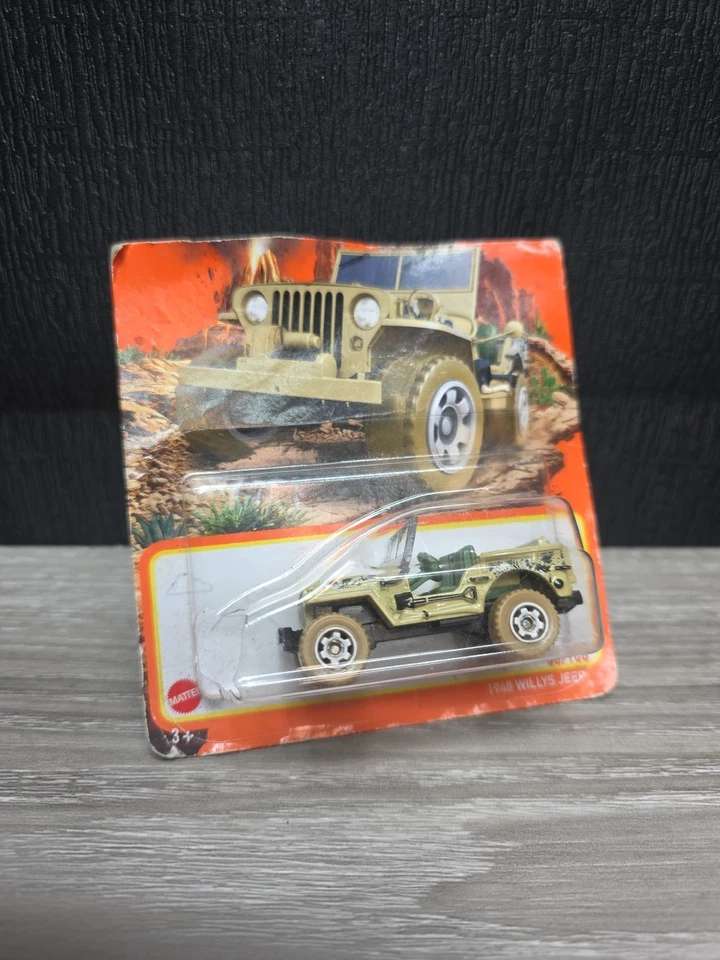 Jeep Willys 1948 Matchbox escala 1:64 metal diecast coche modelo juguete Foto 4 de 4