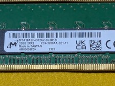 Micron DDR4 SDRAM 32 GB Total Capacity Memory (RAM) for sale | eBay