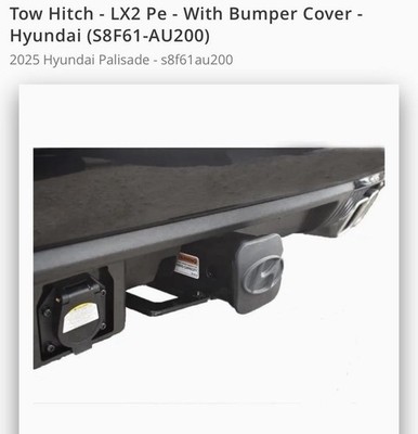 New OEM Hyundai Palisade Tow Hitches 2025 | S8F61-AU200