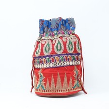 Edl Embroidered Pouch Bronze Bottom  / New