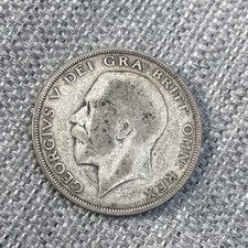 1923 King George v Silver Half Crown .500 13.7g