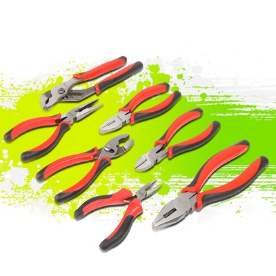 5'' 6'' 6.5'' 8'' Diagonal Cutter Needle Nose Linesman Slip Groove Joint Pliers Tool