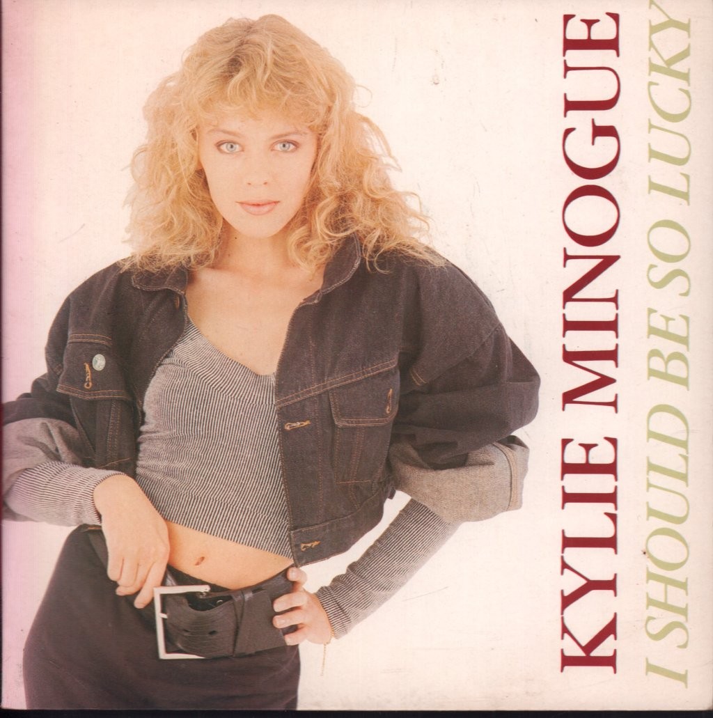 Kylie Minogue I Should Be So Lucky 7"" vinyl UK Pwl 1987 Silver/blue injection