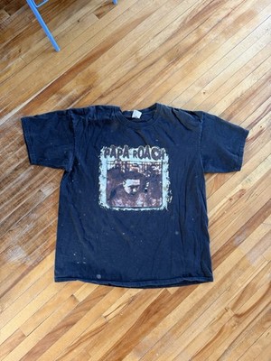 Vtg 2000 Papa Roach Tee Shirt Band Black Size XXL Dated Single Stitch No stains