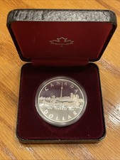 1984 Canada Toronto Proof Silver Dollar Contains .375oz W/ OGP