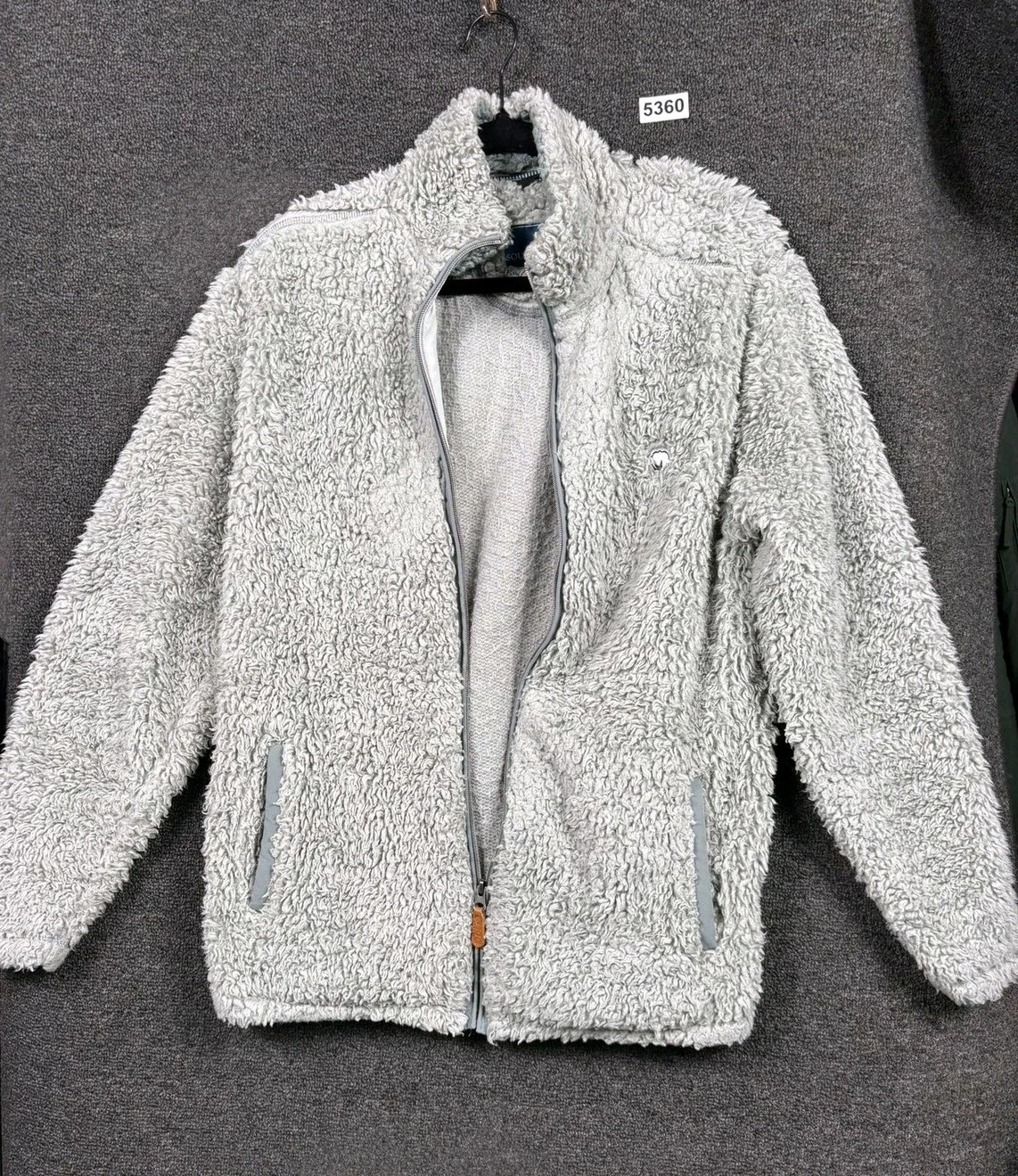 Southern Shirt Jacket Mens Small Gray Sherpa Fleece Full Zip Pockets Warm
Opens in a new window or t