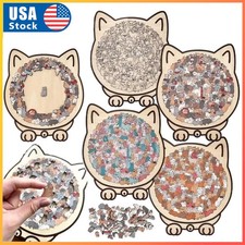 135-Piece Morandi-Colored Cat Shaped Wooden Jigsaw Puzzle, Cats Shaped Puzzle AN