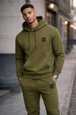 Mens Full Tracksuit Set Hoodie Top Jogger Bottoms Casual Gym Sportswear UK NEW
