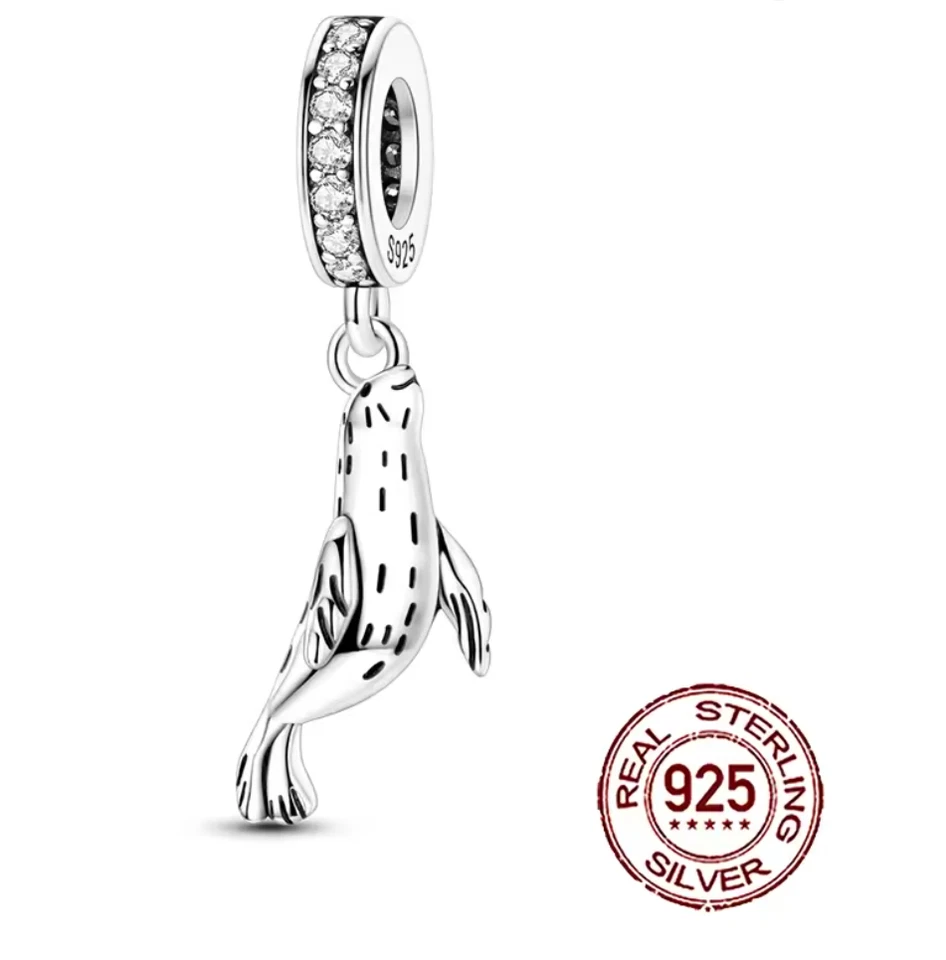 💕 Charms Silber 925 Anhänger Damen Armband Bettlerarmband Urlaub Meer Ozean - Bild 4 von 4