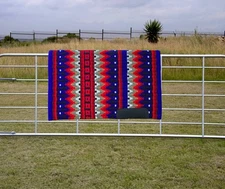 Premium Beautiful Western Saddle Show Pad 34×38 Red Blue Black Golden 