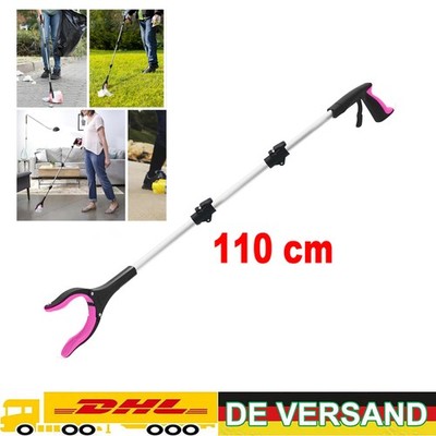 Grabber Reacher Tool, 110cm extra langer faltbarer Pick Up Stick mit lila -