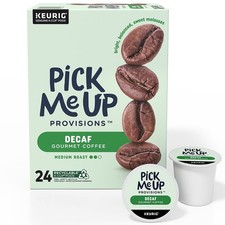 Pick Me Up Provisions 5000382575 Decaf Coffee K-cups, 24/box