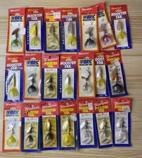 Lot Of 21 Wordens Rooster Tails Different Variations Old Stock Free Shipping