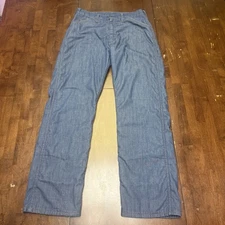 BIG SMITH Carpenter Insulated Jeans Men 33x33 Workwear Outdoor Blue Denim