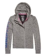 Womens Superdry Core Gym Zip Hoodie sweatshirt hoody Large rrp £65