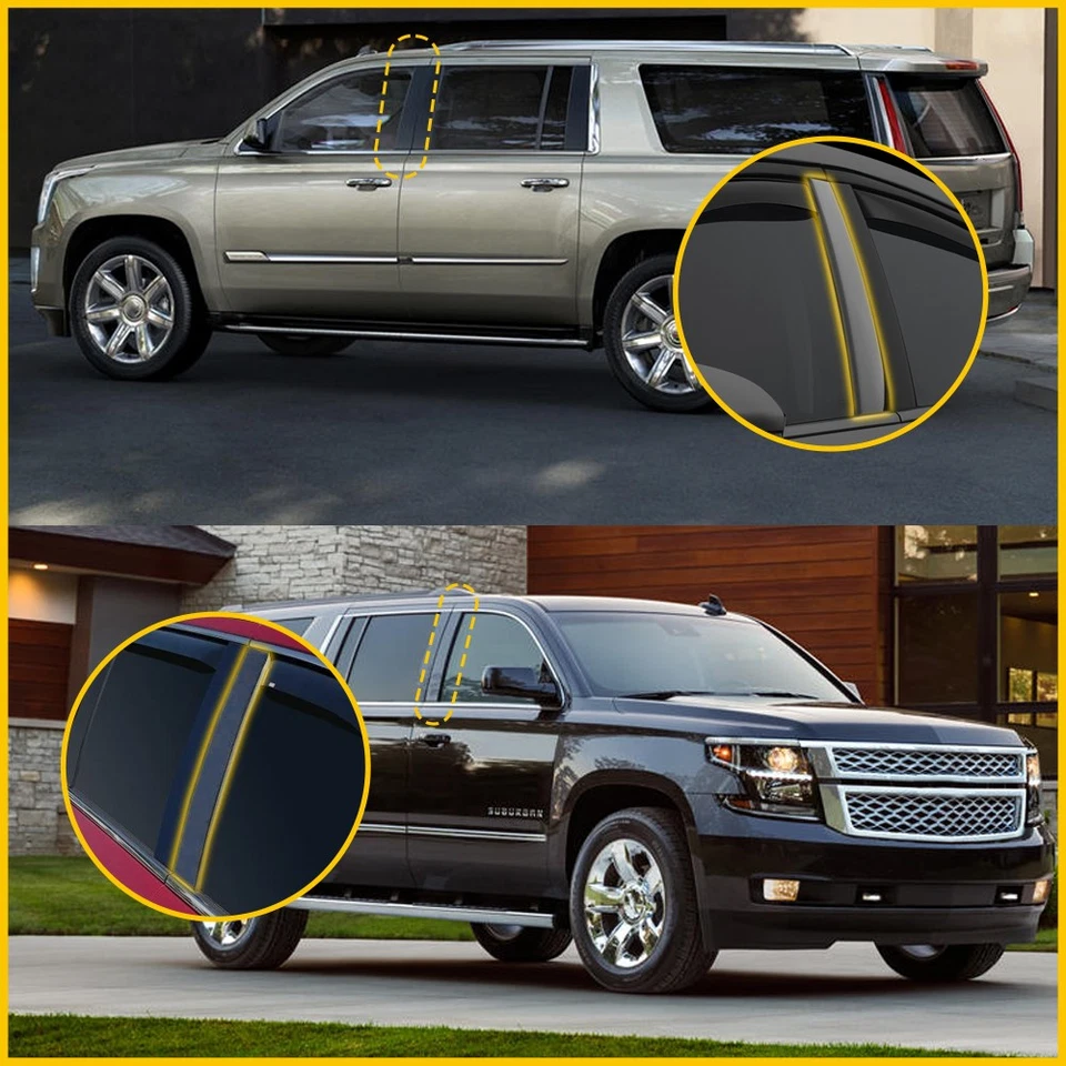 Moldura de puerta de pilar B 926-241 926-242 para Cadillac Escalade ESV 15-20 6,2 L Foto 2 de 4