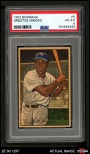 1952 Bowman #5 Minnie Minoso White Sox RC HOF PSA 4 - VG/EX