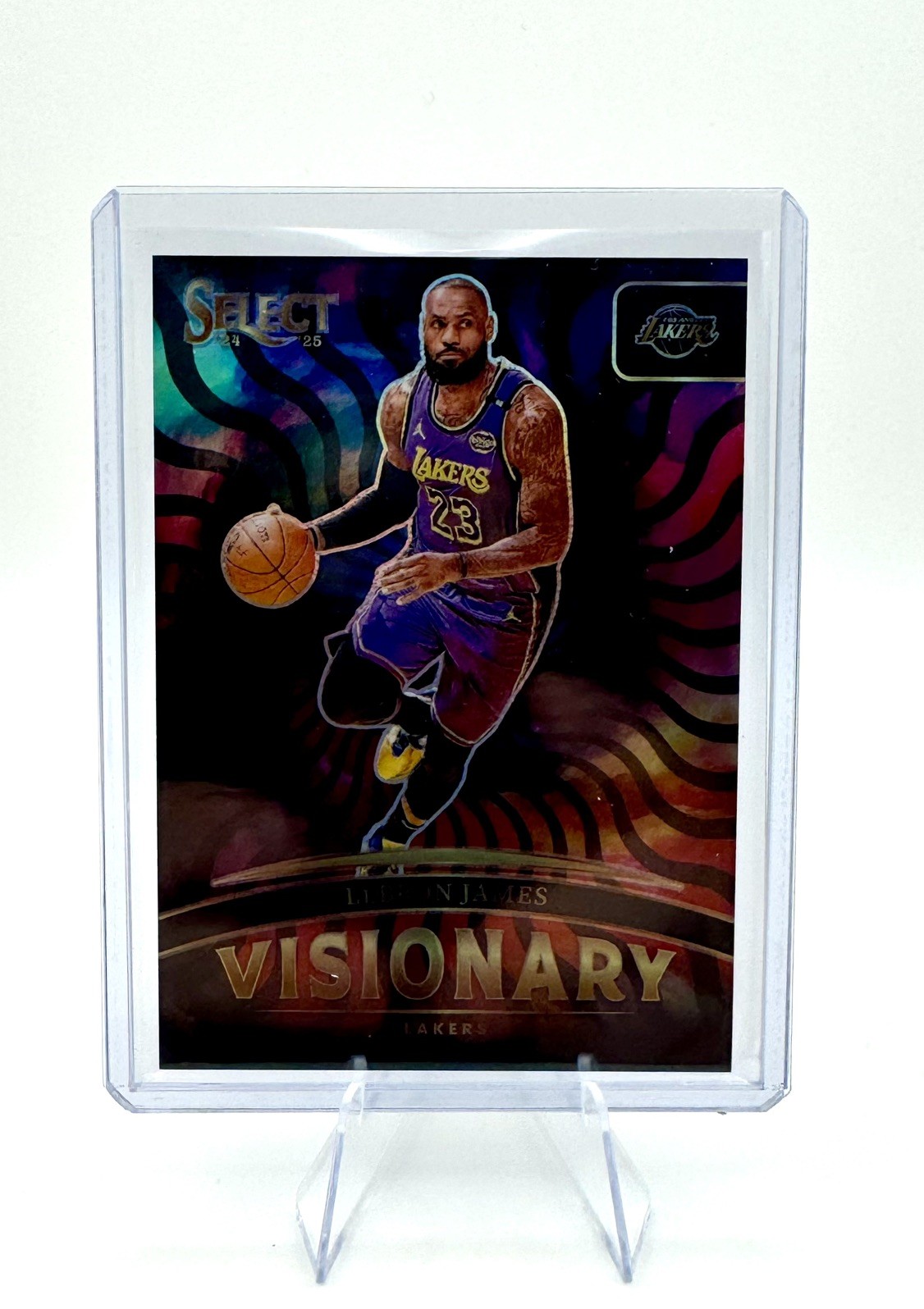 2024-25 Panini Select Basketball Lebron James #11 Visionary Lakers Case Hit SSP