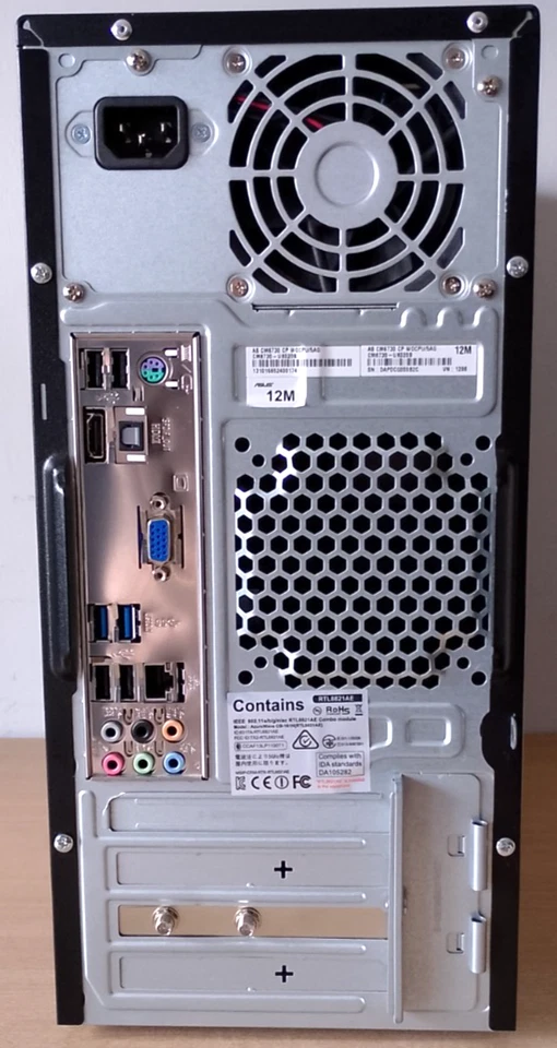 ASUS Essentio Mini Tower PC - CM6730 - 225gb SSD - 8gb DDR4 Ram - DVDRW - W10 - Image 2 of 4