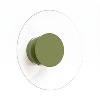 LED Wandleuchte OlivgrüN Transparent 4000 K Wohnzimmer B:28 Cm Wandlampe Flur