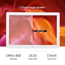 17In 1440 900HD Digital Photo Picture Frame Video Player Album Remote Contro Fit