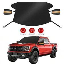 For Ford Car Windshield Snow Cover 4Layers Frost Guard with Sides Mirror Cover
