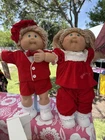 Vintage 1985 Cabbage Patch Kids Twins -Red Velvet Original Outfits | Wheat