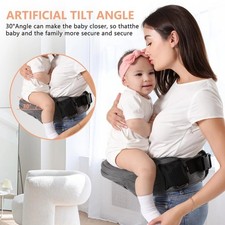 HKAI 5-IN-1 Baby Hip Seat Carrier Grey