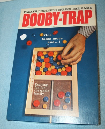 Vintage 1965 BOOBY TRAP Board Game Parker Brothers - Nice!
