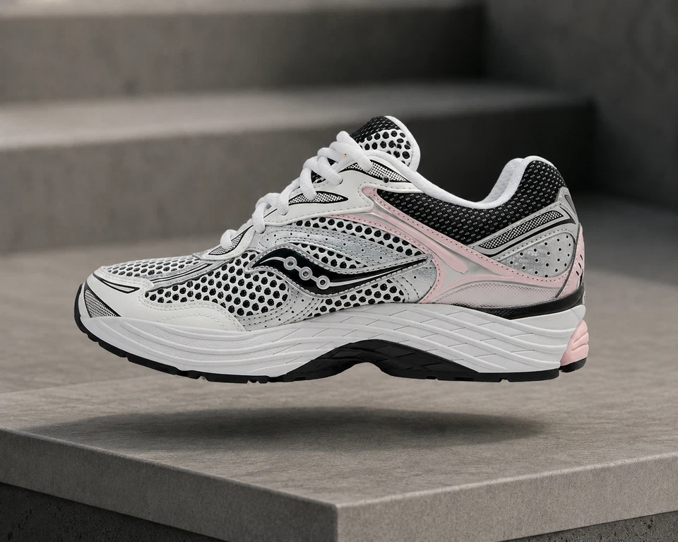 Saucony Omni Grid 9 Rose Argenté - Photo 2/4