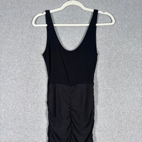 Mesh Ruched Bodysuit Jumpsuit Small Catsuit Scrunched Leg Dance All Night Sexy