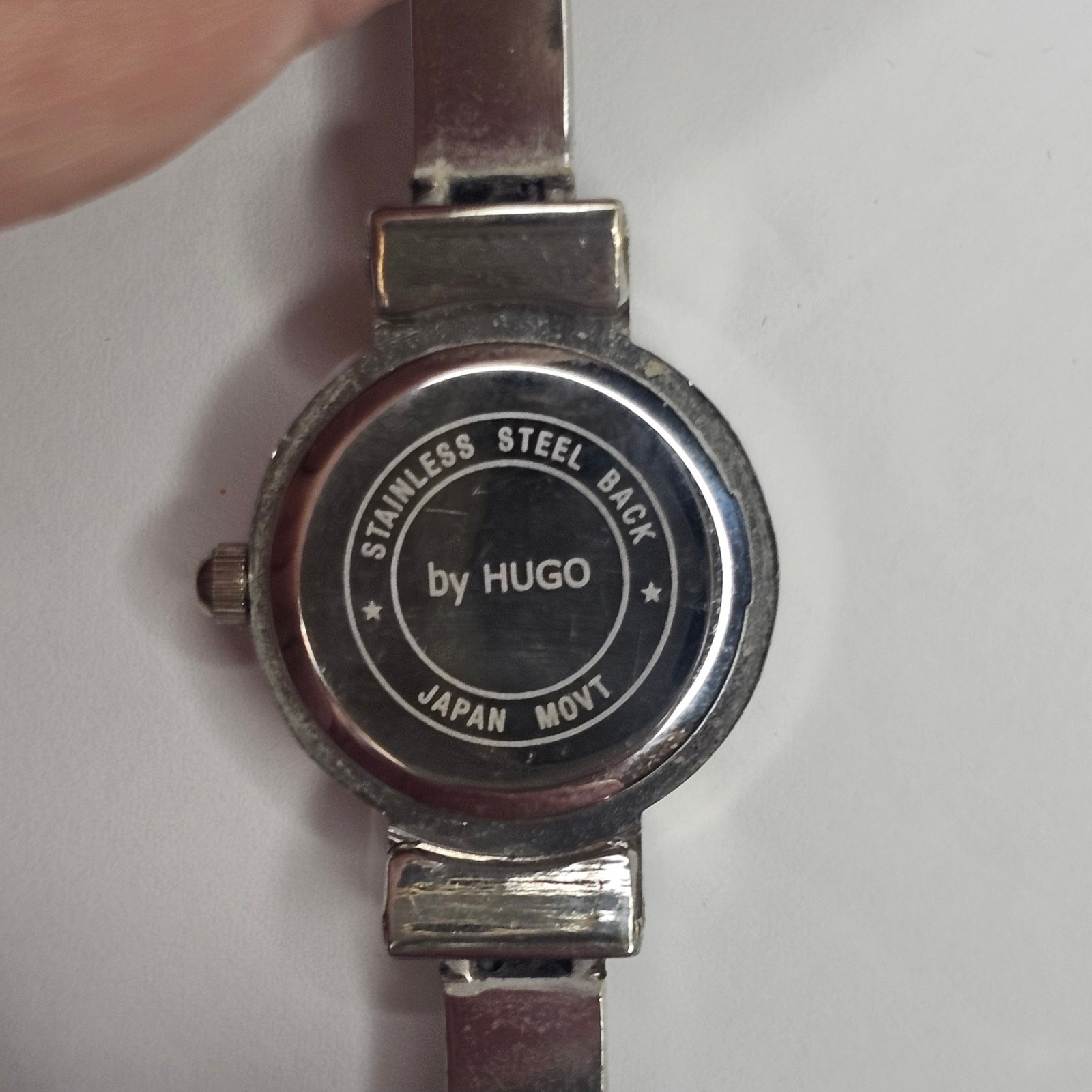 Vintage by HUGO Women's Crystal Silver Cuff Analog WristWATCH DIY Craft Project