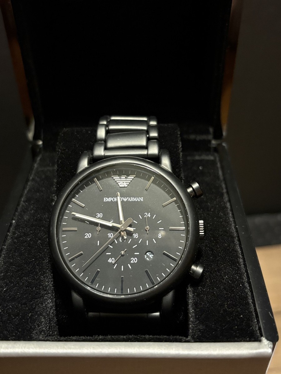 EMPORIO ARMANI Classic 43 mm Black Case Black - (AR2453) for sale