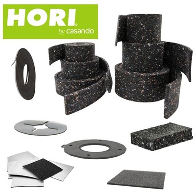 HORI Terrassenpads Unterlagen Gummigranulat Sicherungsband Terrasse Diele