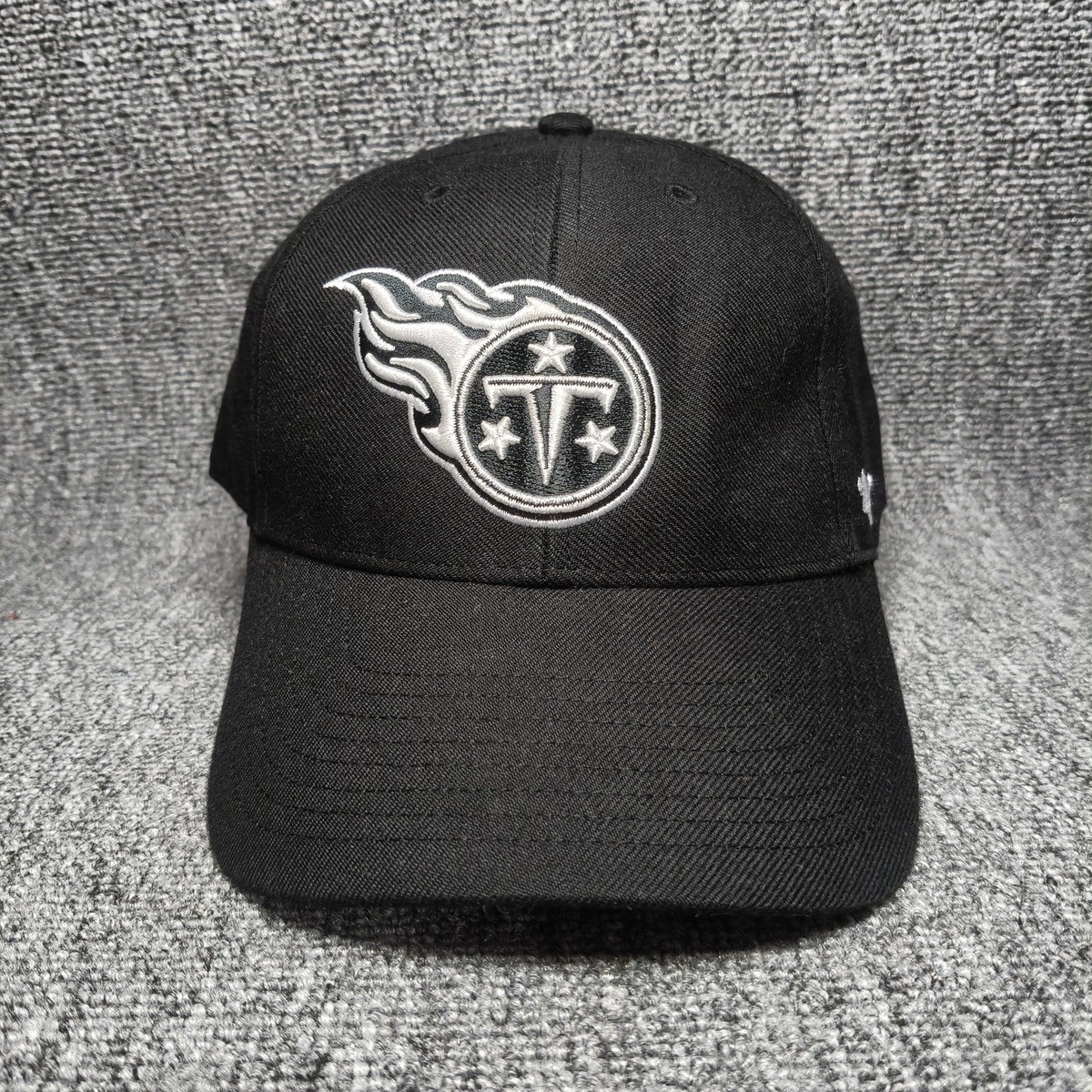 '47 Brand NFL Tennessee Titans Black Monochrome Logo Hat Cap New
