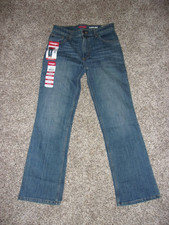 WRANGLER Classic Boot Boys Jeans Sz 16 Regular Medium Wash Adjustable Waist NWT