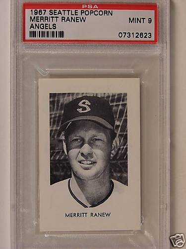 1967 SEATTLE POPCORN MERRITT RANEW PSA 9 MINT ANGELS GC42 - Bild 1 von 1