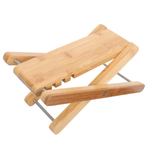 Ergonomic Bamboo Footrest for Salon Pedicure Chairs - Afbeelding 1 van 12