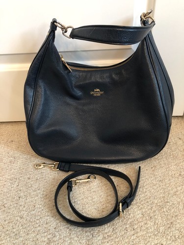 Midnight pebbled leather Coach Harley hobo bag - Picture 5 of 5