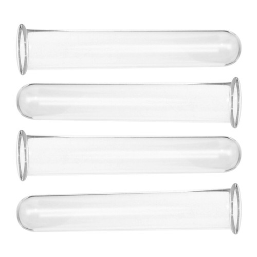 4 Pcs Test Tube Vase Flower Tubes Clear Planter Convenient Glass