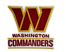 Washington Commanders NFL Team Logo Embroidered 3in Iron / Sew-On Patch