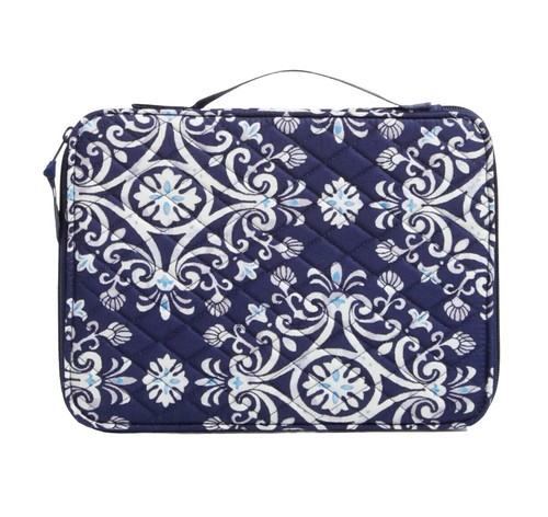 Vera Bradley Tablet Cover & Organizer 10 inch STEEL BLUE MEDALLION NWT RV$59 - Picture 4 of 11