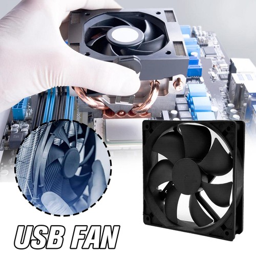 NEUF ventilateur USB 5V pour PC étui d'ordinateur ventilateur de refroidissement refroidisseur - Photo 1/13