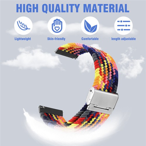 Braided Solo Loop Band Strap For Samsung Galaxy Watch 6 40 44MM 5 4 3 42 46 47 - Picture 4 of 62